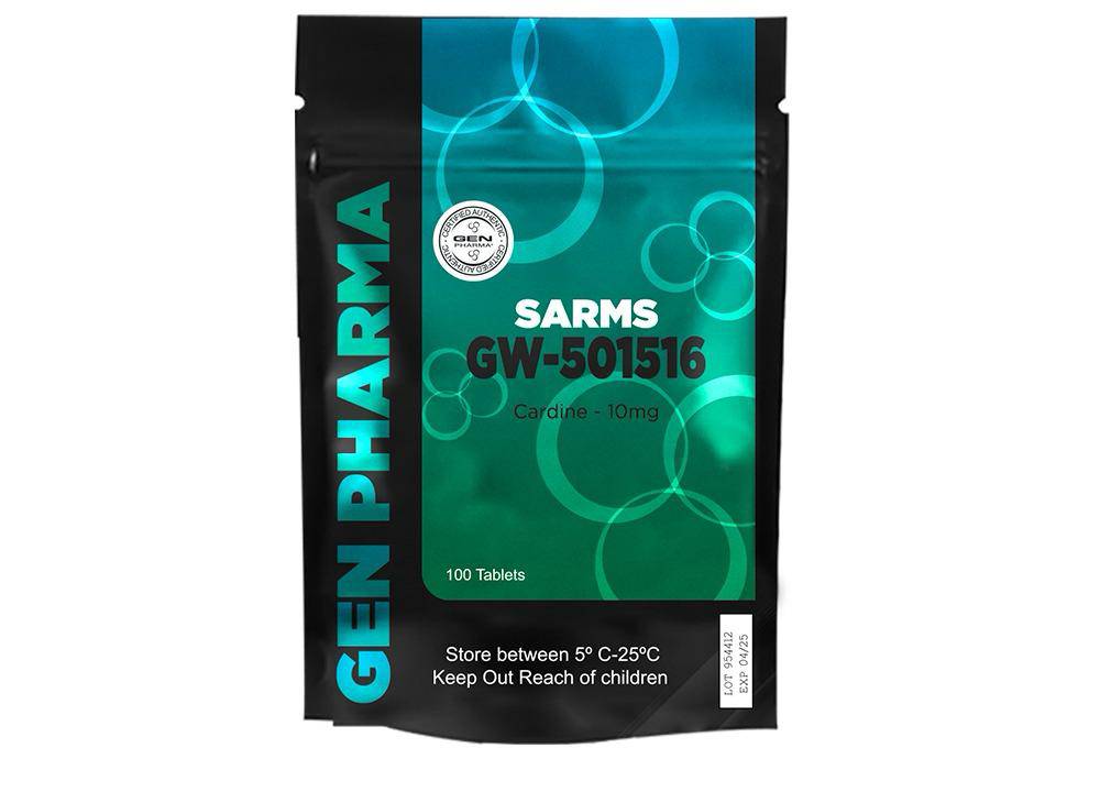 GW-501516 Gen Pharma | Cardarine 10mg 100 Tabs | Quema grasa y resistencia, XtremeNutriMX