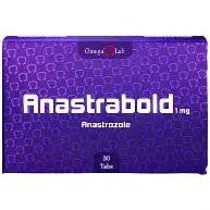 AnastraBOLD Omega Lab Anastrozol 1mg 30 Tabs | Control hormonal - XtremeNutriMX