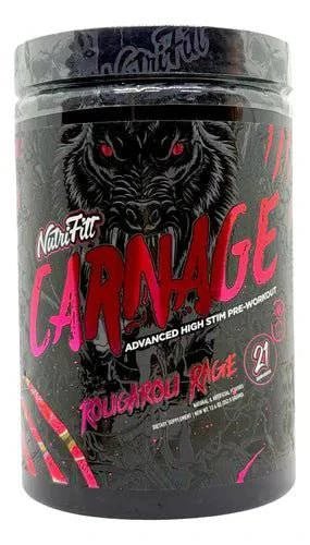 Carnage Nutrifitt | Pre Entreno Máxima Energía 350g - XtremeNutriMX