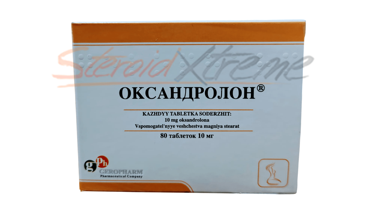 Anavar – Geropharm | Oxandrolona 10mg x 60 Tabs | Definición Muscular - XtremeNutriMX
