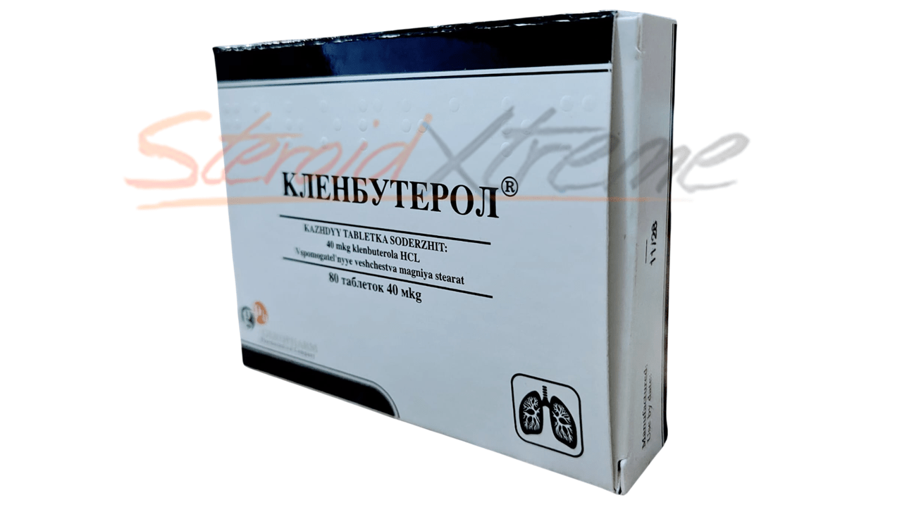 Clenbuterol – Geropharm | 40mcg x 80 Tabs | Quema Grasa Avanzada - XtremeNutriMX
