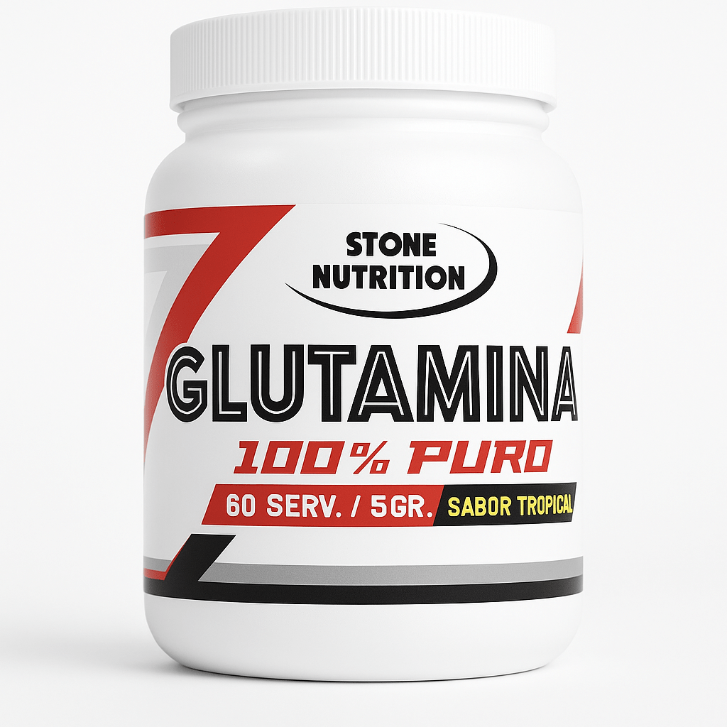 Glutamina Stone Nutrition 1kg 200 servicios aminoácidos - XtremeNutriMX