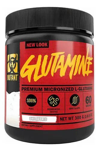 Glutamine MUTANT 300g | 60 Serv | Recuperación Muscular Total - XtremeNutriMX