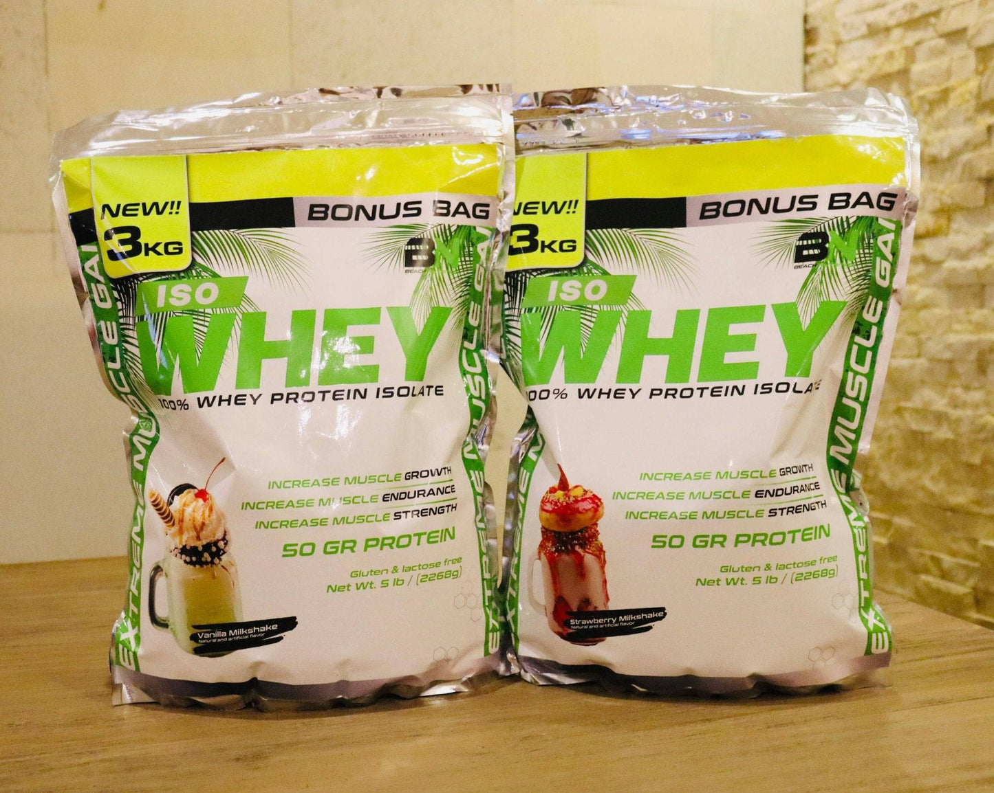 ISO WHEY Beach Nutrition 5LB 73 Serv Proteína Isolatada - XtremeNutriMX