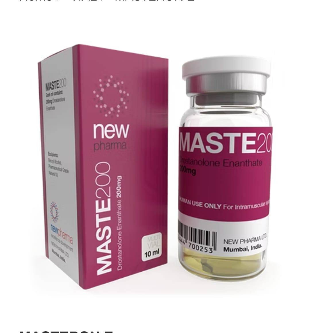 Maste 200 New Pharma Drostanolona 200mg 10ml Corte total - XtremeNutriMX