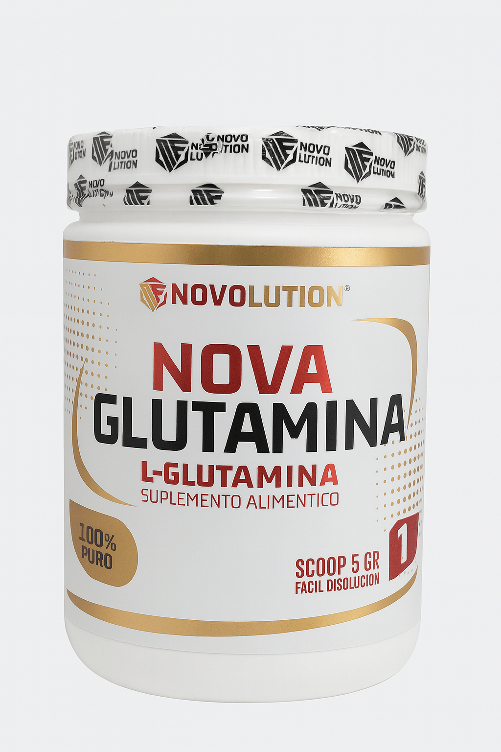 Nova Glutamina Novolution 1kg 200srv recuperación y defensas - XtremeNutriMX
