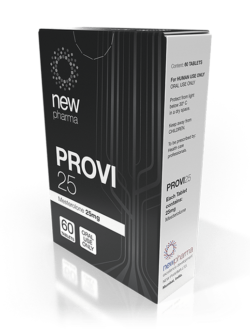Provi 25 New Pharma Mesterolona 25mg 60tabs Control hormonal, XtremeNutriMX