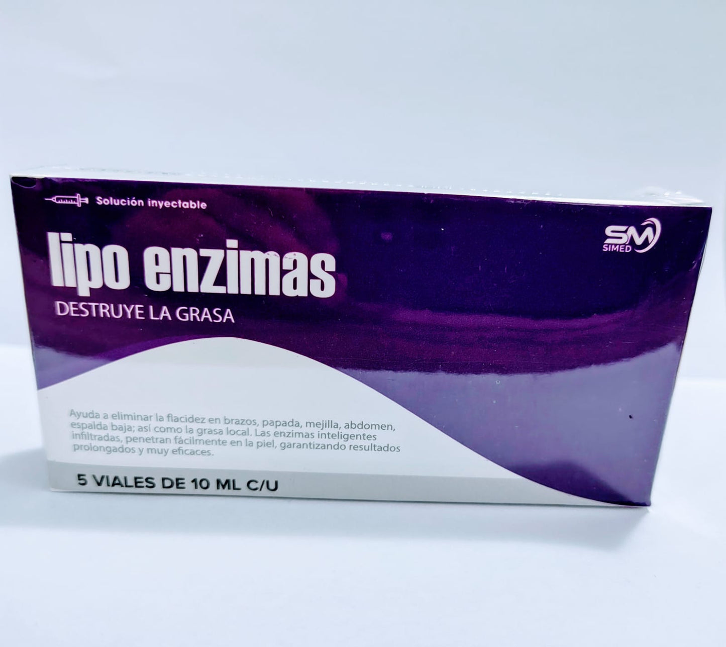 Lipo Enzimas SIMED – Reductor Intensivo 5 Viales de 10ml - XtremeNutriMX