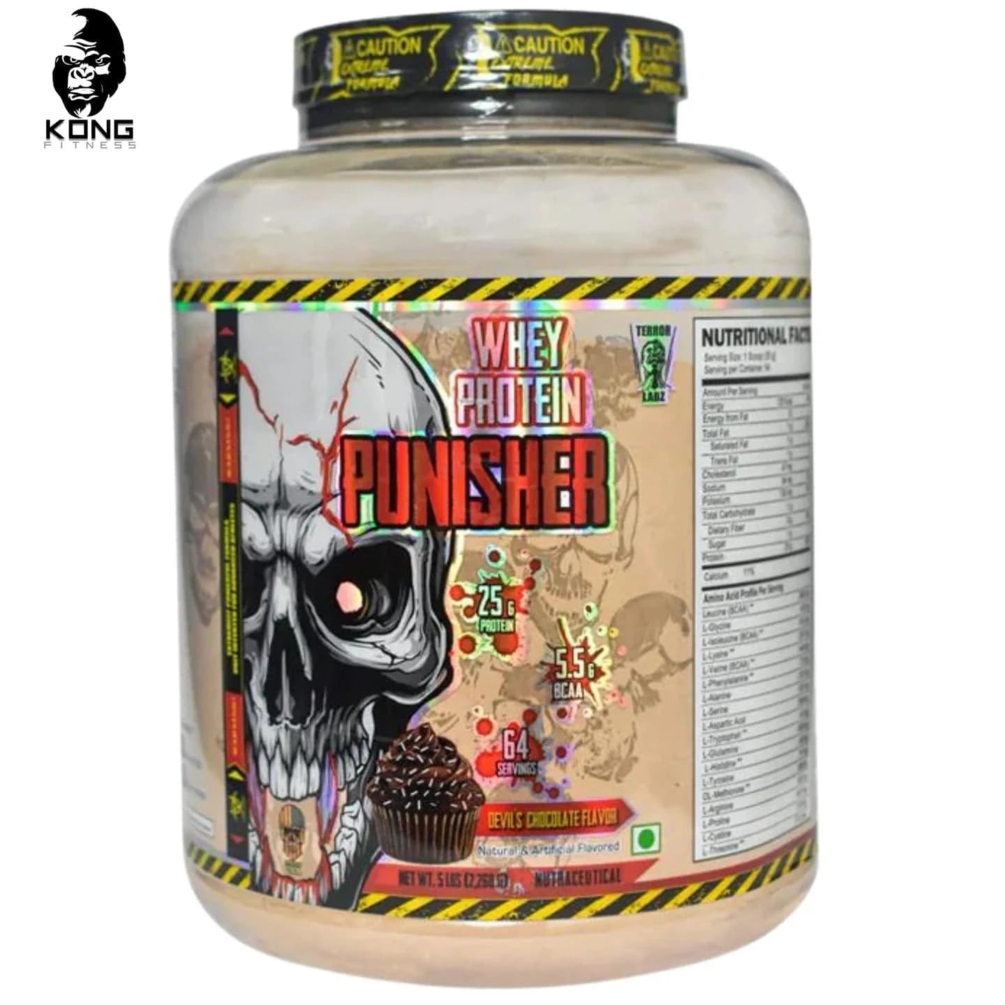 Whey Protein Punisher Terror Labz 5LBS | 64 Serv | Volumen y Corte - XtremeNutriMX