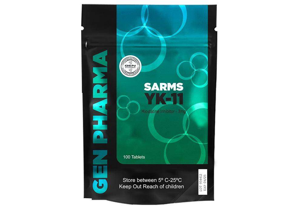 YK - 11 Gen Pharma | Inhibidor de Miostatina 3mg 100 Tabs Ganancia Extrema - XtremeNutriMX