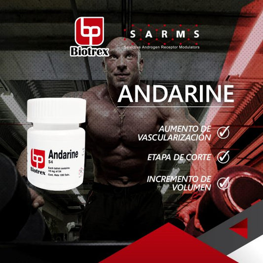 Andarine S4 Biotrex - Músculo Magro y Mejora de Fuerza - XtremeNutriMX