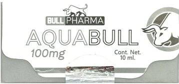 Aquabull - Bull Pharma - Testosterona Base Agua 100mg/ml Inyectable Rápida - XtremeNutriMX