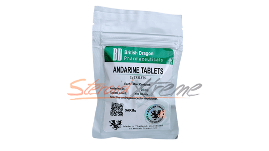 Andarine 25mg British Dragon | Fuerza y masa sin grasa - XtremeNutriMX