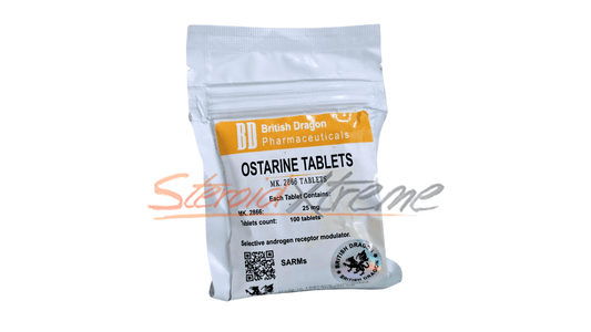 Ostarine 25mg 100 Tabs – British Dragon | Masa magra real - XtremeNutriMX