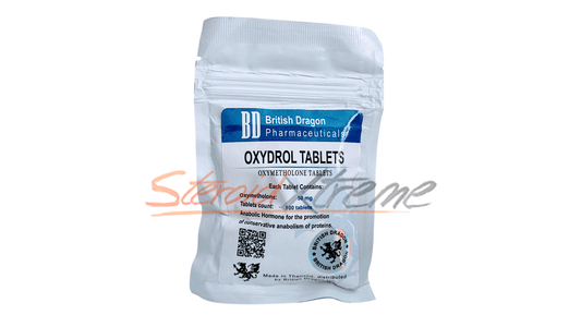 Oximetolona 50mg 100 Tabs – British Dragon | Volumen rápido - XtremeNutriMX