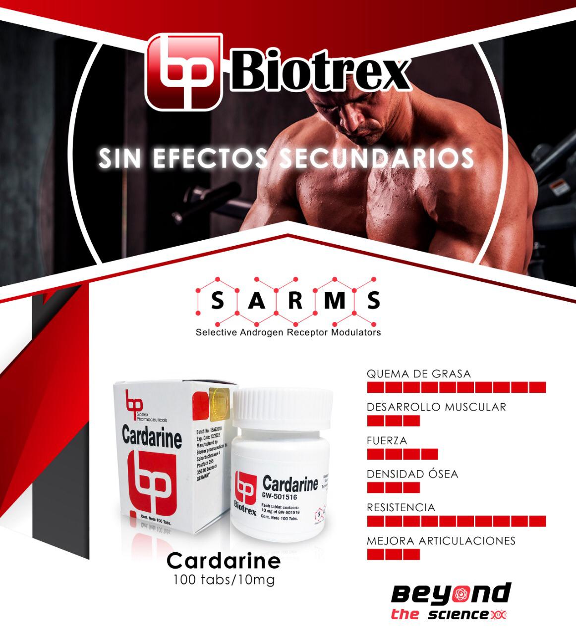 Cardarine GW-501516 Biotrex - Mejora de Rendimiento y Quema de Grasa - XtremeNutriMX