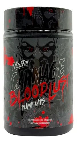 Carnage Bloodlust | Óxido Nítrico en Cápsulas 80 Caps - XtremeNutriMX