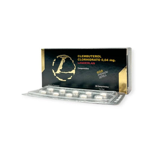 Clembuterol Landerlan Gold | 40mcg 50 Tabs | Definición, Energía y Rendimiento Extremo - XtremeNutriMX
