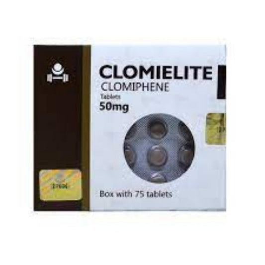 ClomiElite Elite Pharma | Clomifeno Oral 50mg 75 Tabs | PCT y Estimulación de Testosterona - XtremeNutriMX