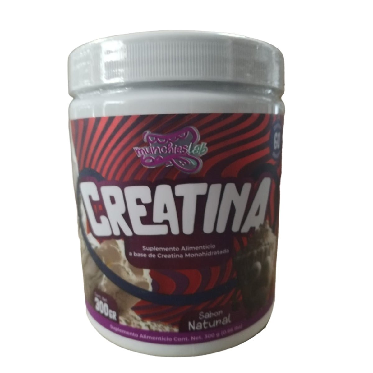 Creatina Monohidratada Munchies Lab 300g | Aumenta fuerza y energía - XtremeNutriMX