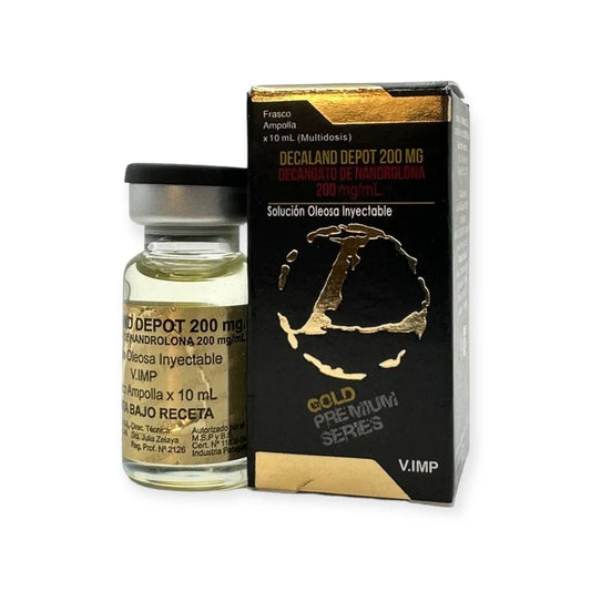 Decaland Depot Landerlan Gold | Deca - Durabolin 200mg 10ml | Volumen, Fuerza y Recuperación Muscular - XtremeNutriMX
