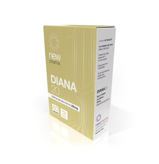 Diana 20 New Pharma Metandrostenolona 20mg 60tabs Volumen real - XtremeNutriMX