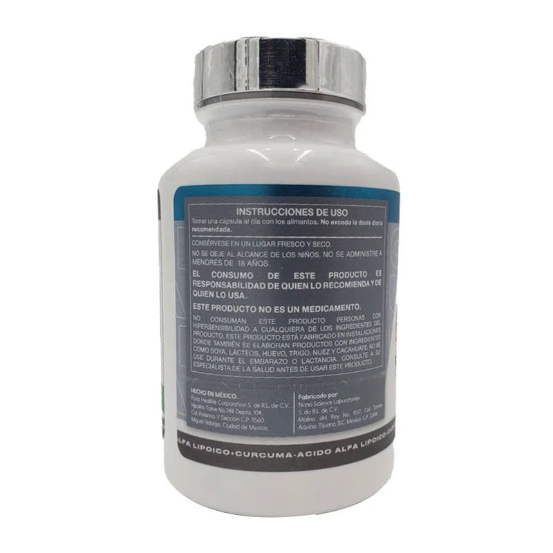 Ácido Alfa Lipoico y Cúrcuma - DOZ. by Heallife - Protección AntiOX y Vitalidad - XtremeNutriMX