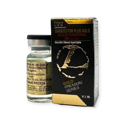 Durateston Plus Gold Landerlan | 4 Ésteres de Testosterona 250mg 10ml | Volumen y Fuerza Extrema - XtremeNutriMX
