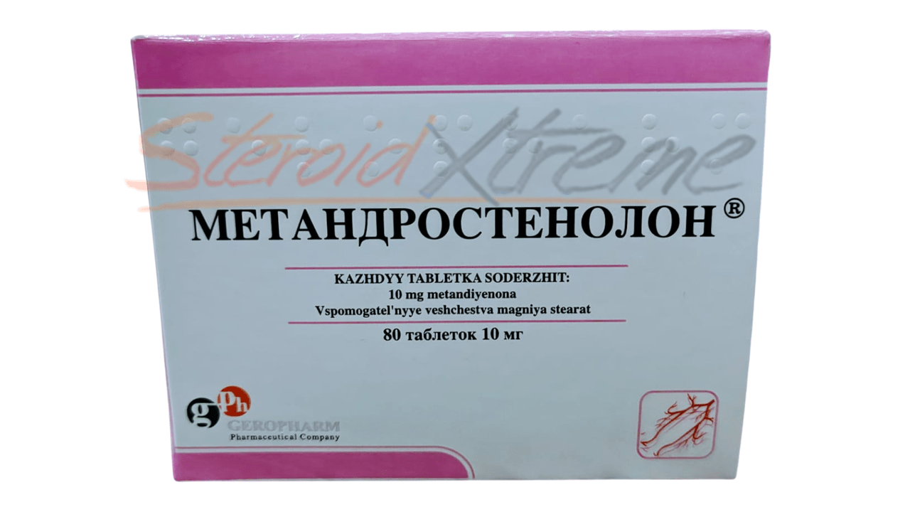 Anabol – Geropharm | Dianabol 10mg x 80 Tabs | Volumen Rápido y Masivo - XtremeNutriMX