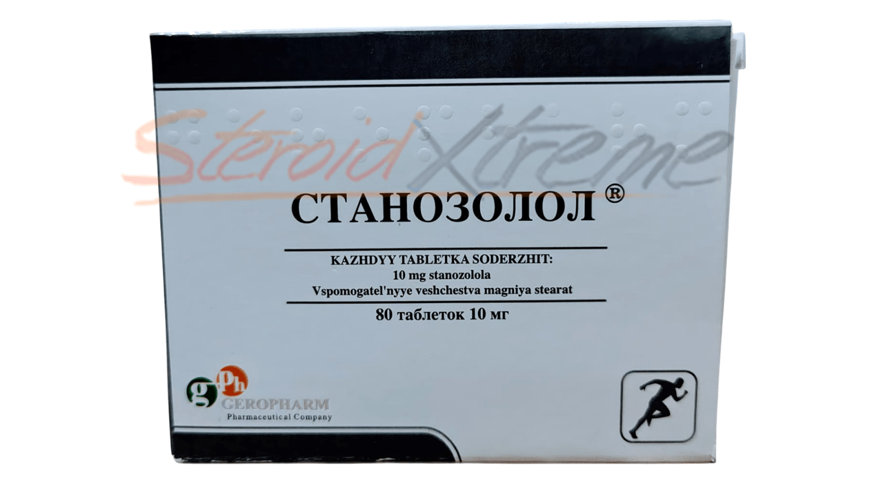 Winstrol – Geropharm | Stanozolol 10mg x 80 Tabs | Corte y Definición - XtremeNutriMX