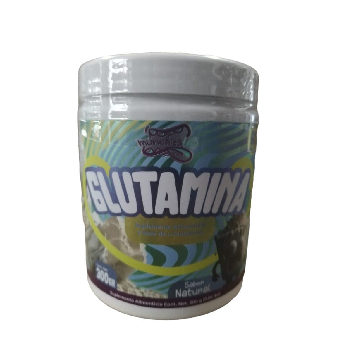 Glutamina Munchies Lab | L - Glutamina Pura 300g 60srv - XtremeNutriMX