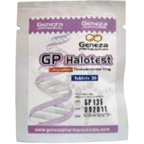 GP HALOTEST | Geneza | Halotestin 10mg x 100 tabs | Dureza Muscular Extrema - XtremeNutriMX