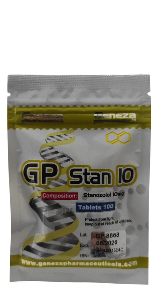 GP STAN 10 | Geneza | Stanozolol 10mg 100 tabs | Definición muscular - XtremeNutriMX