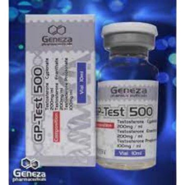GP - Test 500 | Geneza | Mezcla Testosterona 500mg 10ml | Fuerza y volumen - XtremeNutriMX