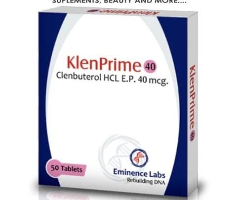 Klenprime Eminence Labs | Clenbuterol Oral 40mcg 50 Tabs | Definición y Quema de Grasa - XtremeNutriMX