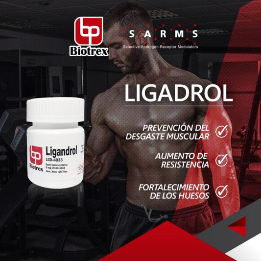 Ligandrol LGD-4033 Biotrex - Construcción de Masa Muscular - XtremeNutriMX