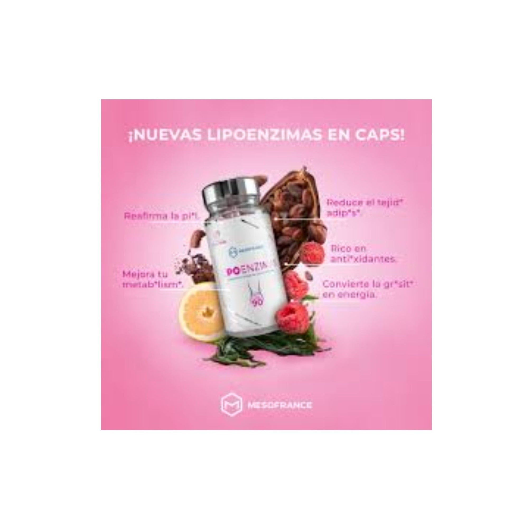 Lipo Enzimas Caps - Mesofrance - Suplemento para Quemar Grasa y Mejorar Apariencia Física 90 Cápsulas - XtremeNutriMX