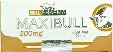 Maxibull Bull Pharma Testo Cypionato 200mg 10ml Volumen Masivo Real - XtremeNutriMX