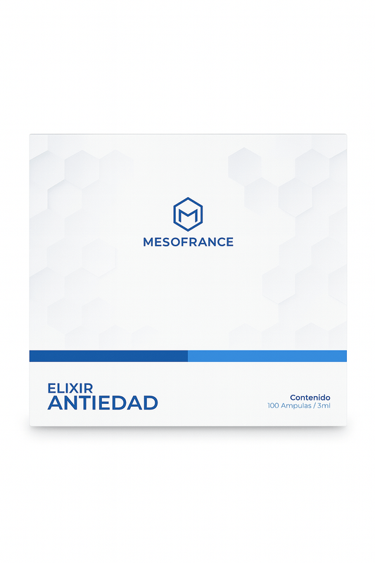 Elixir Antiedad Mesofrance 100 Ampolletas Hidratación y Juventud Facial - XtremeNutriMX