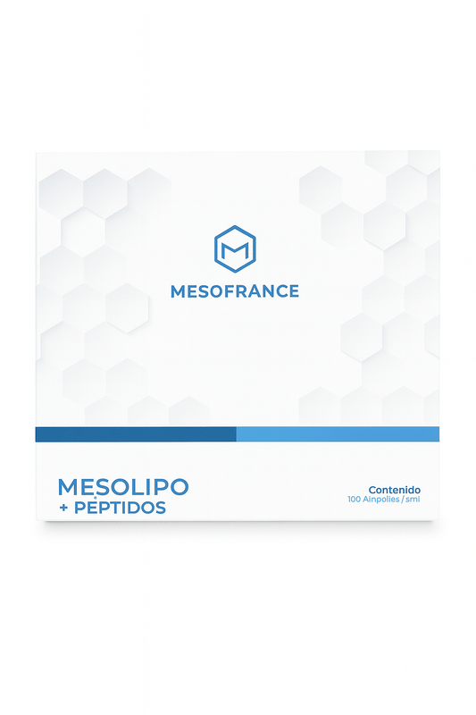 Mesolipo + Péptidos Mesofrance | Reductor Avanzado Antiflacidez 100 Amp - XtremeNutriMX