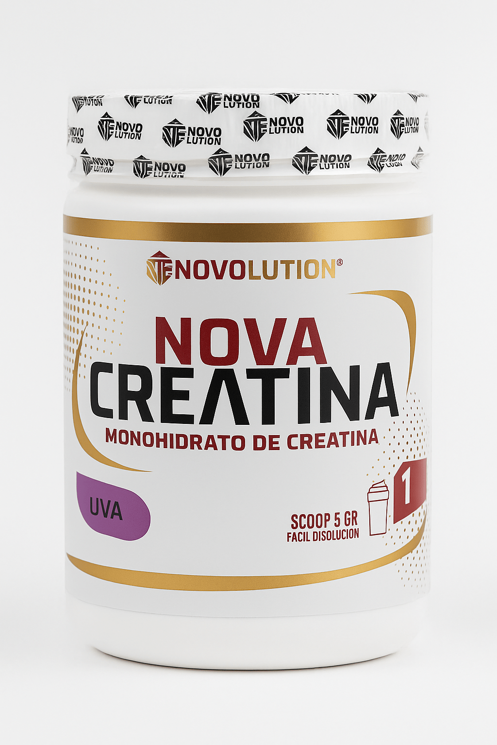 Nova Creatina Novolution 1kg Sabor Uva 200 srv potencia total - XtremeNutriMX