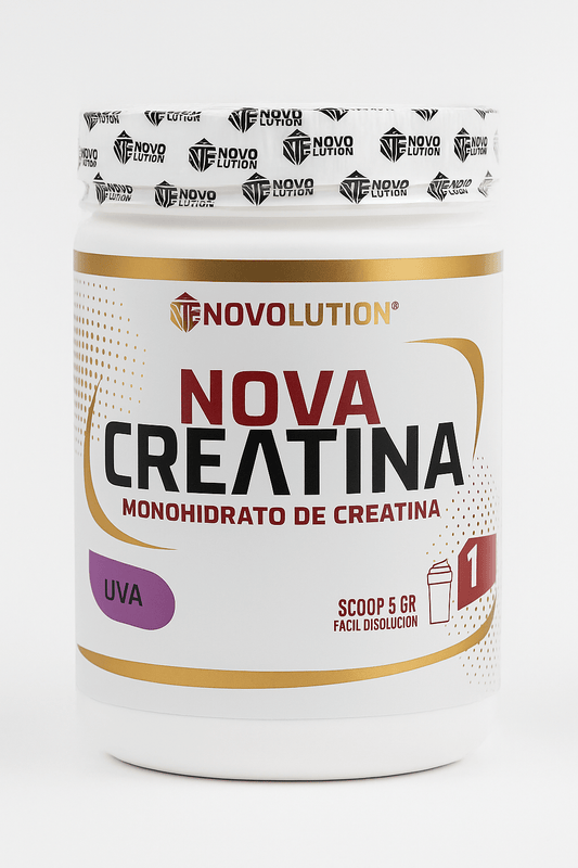 Nova Creatina Novolution 1kg Sabor Uva 200 srv potencia total - XtremeNutriMX