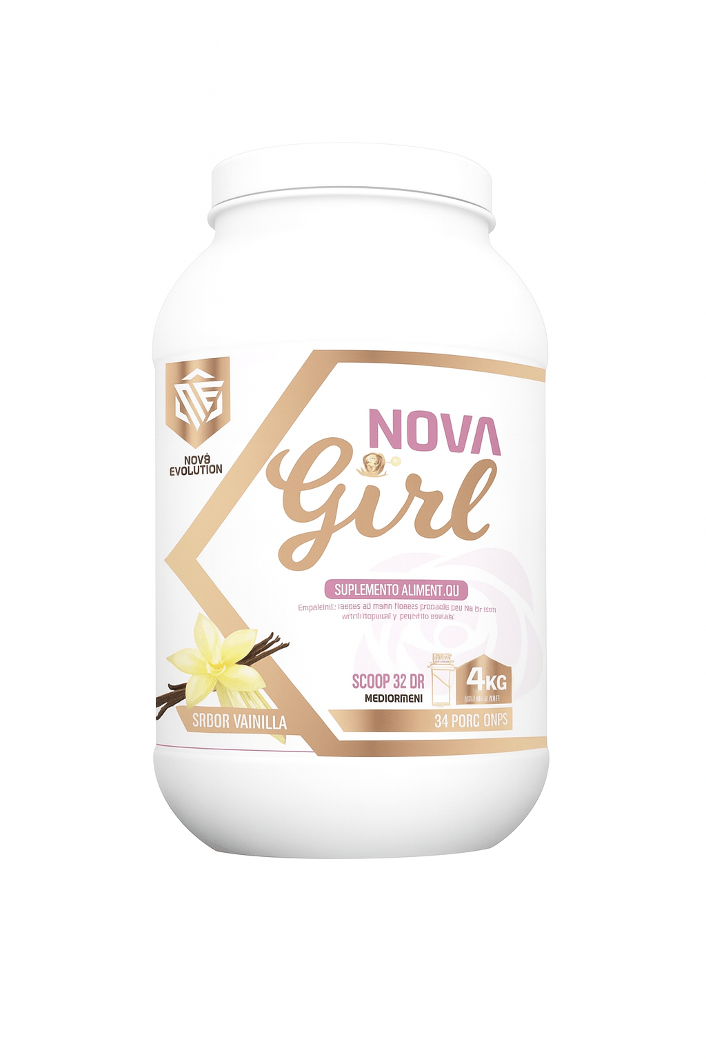 Nova Girl Novolution 3kg 94srv proteína mujer + colágeno - XtremeNutriMX