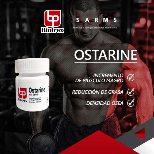 Ostarine MK-2866 Biotrex - Masa Muscular Magra y Fuerza - XtremeNutriMX