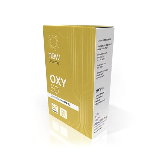 Oxy 50 New Pharma Oximetolona 50mg 60tabs Volumen extremo - XtremeNutriMX