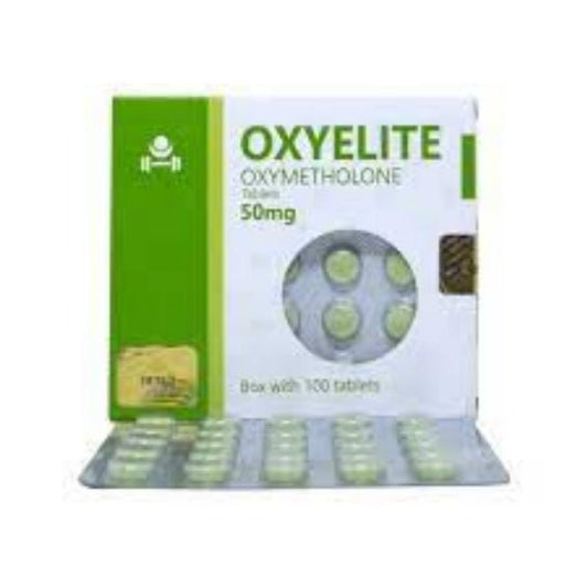 OxyElite Elite Pharma | Oxymetolona Oral 50mg 100 Tabs | Volumen y Fuerza Extrema - XtremeNutriMX