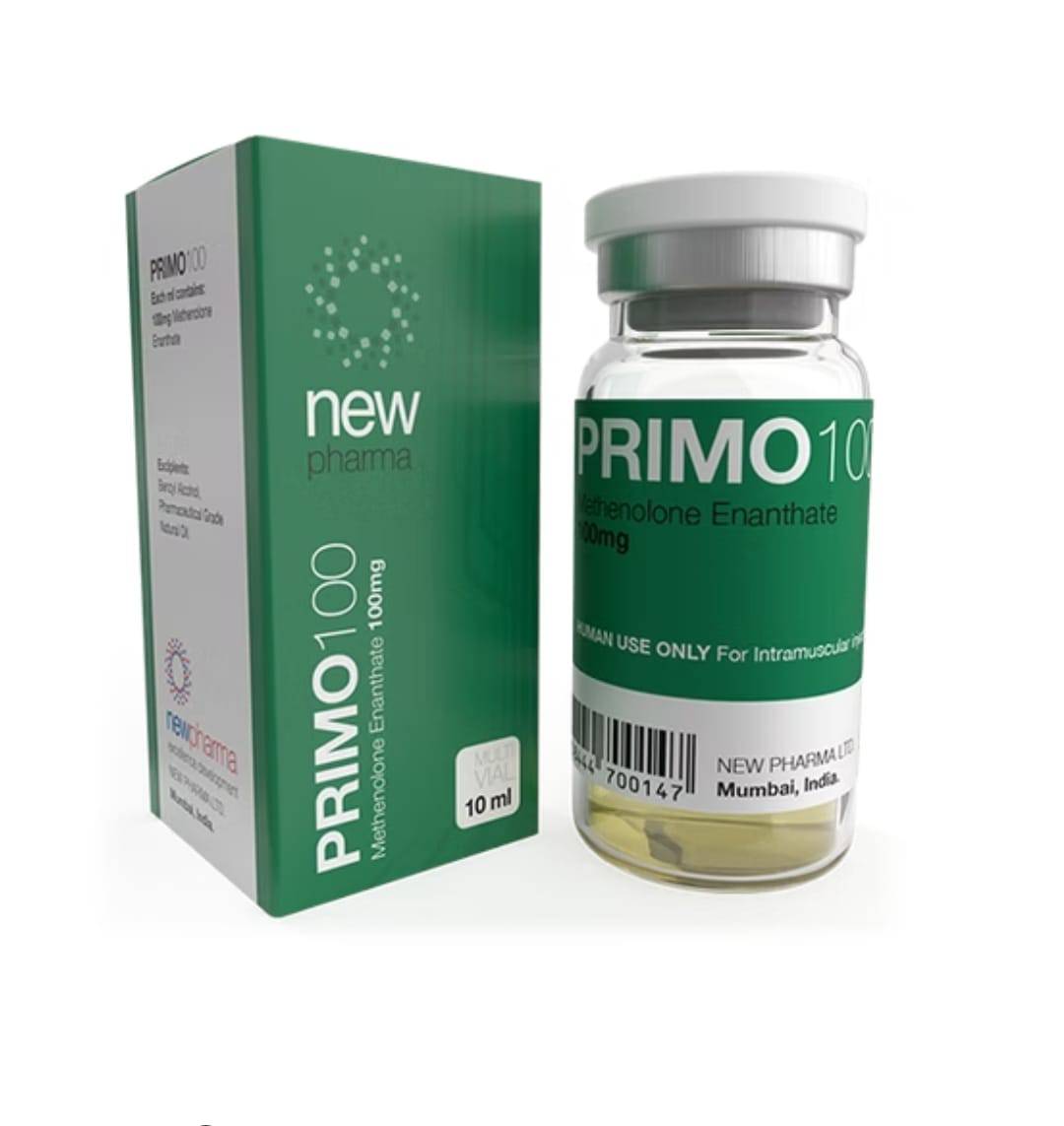 Primo 100 New Pharma Metenolona 100mg 10ml Corte seguro - XtremeNutriMX