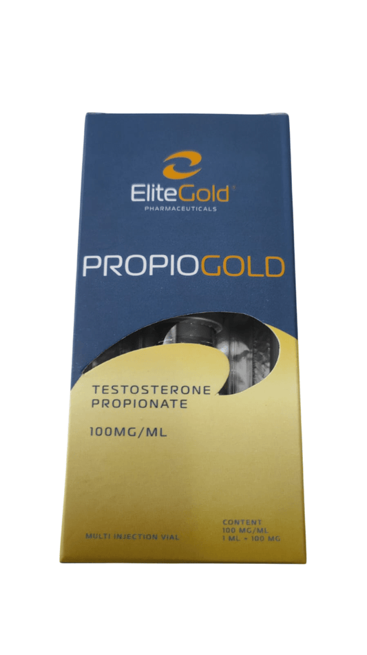 Propiogold Elite Gold 100mg 10ml | Testosterona Propionato Inyectable Premium - XtremeNutriMX