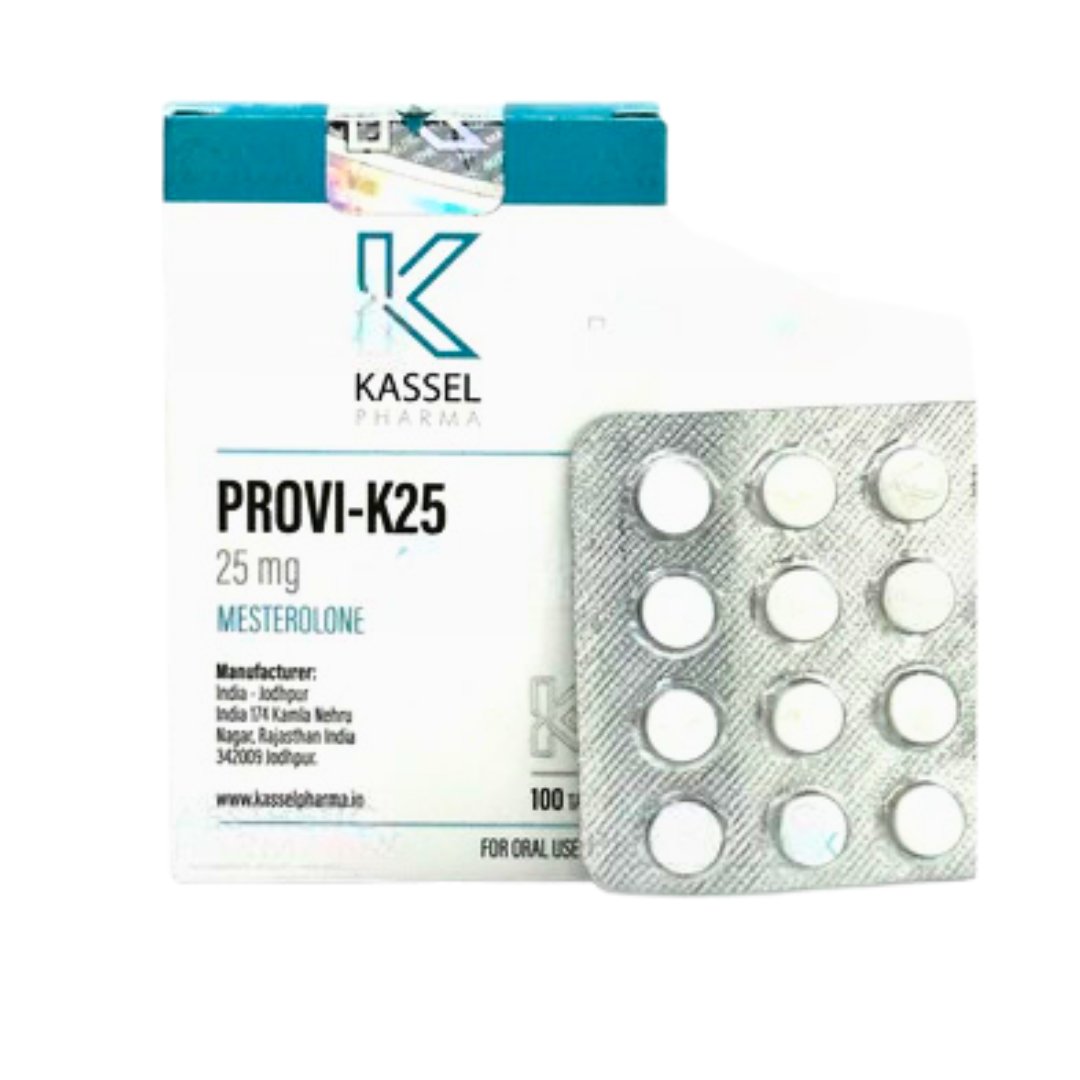 Provi - K25 Tabs Kassel Pharma - Mesterolona 25mg equilibrio hormonal - XtremeNutriMX