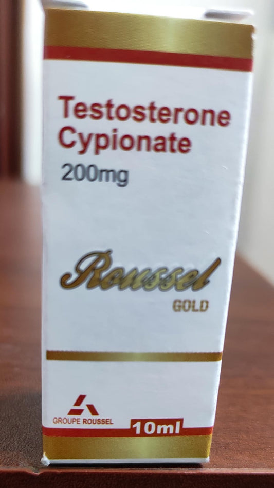 Roussel Gold Testosterone Cypionate 200mg 10ml - XtremeNutriMX